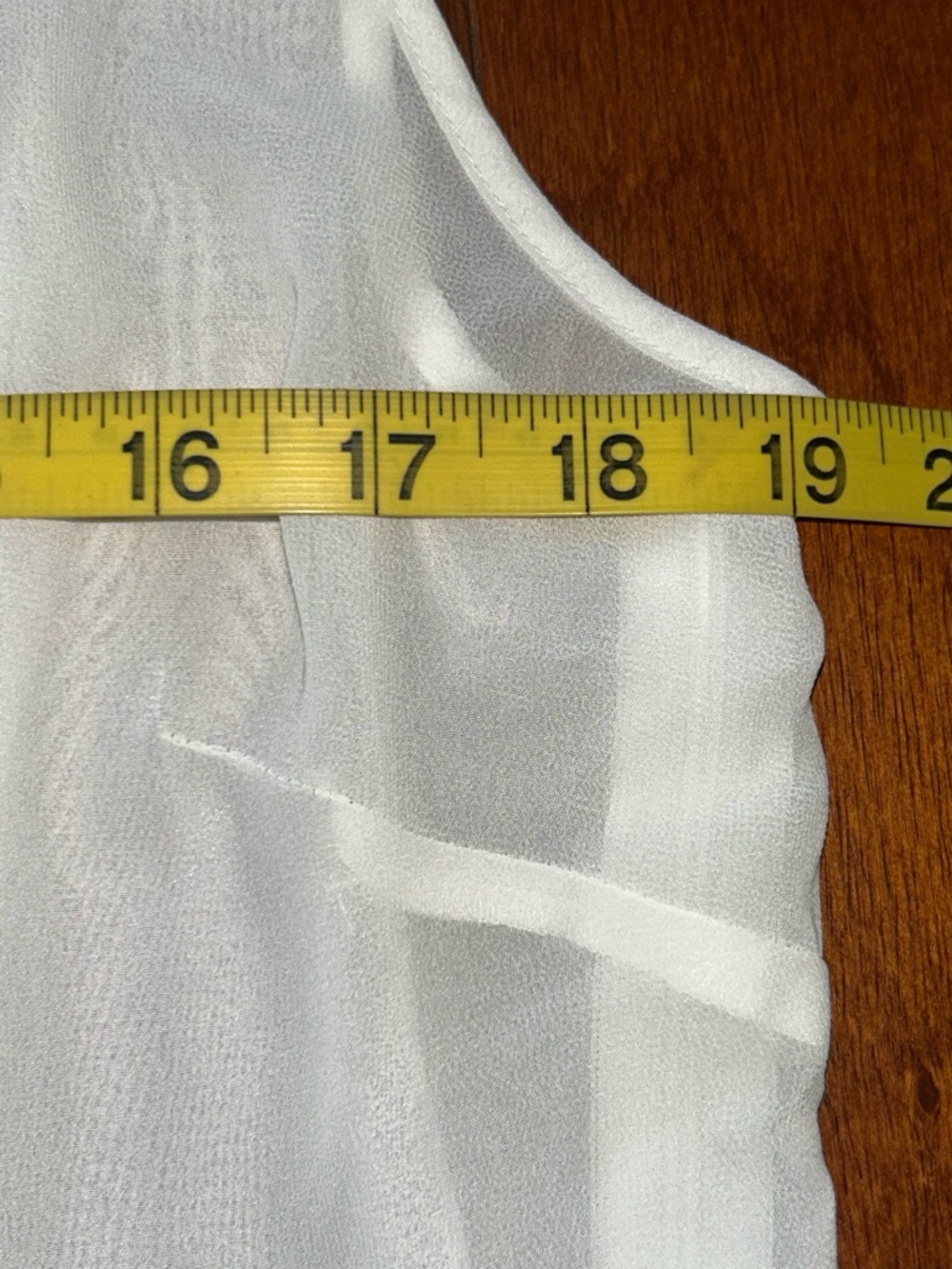 Gianni Bini Pleated Peplum Babydoll Top Women’s L Sheer Ivory Minimalist Fairy - Picture 6 of 7